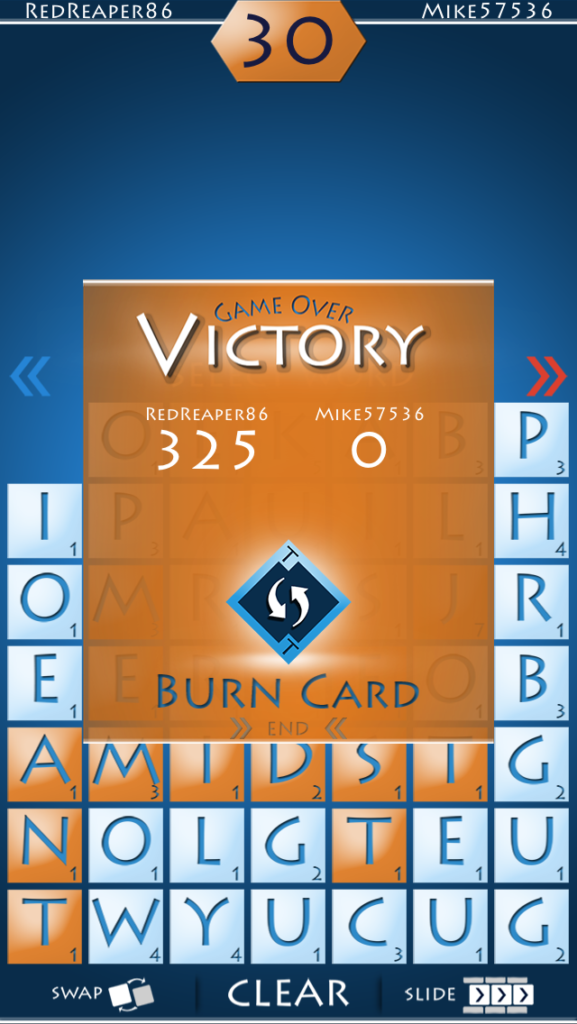 Letterslide gameplay